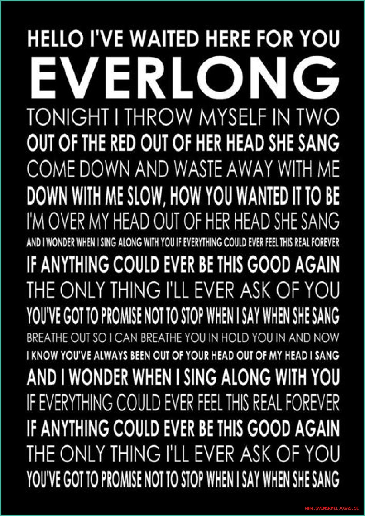 Foo Fighters - Everlong Lyrics Meaning