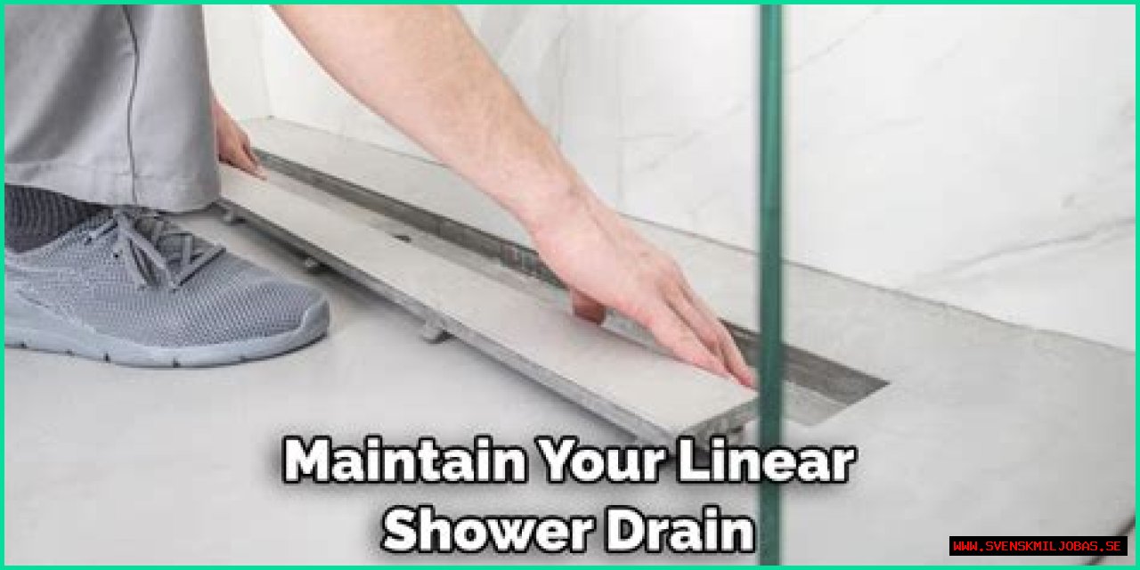 How do you clean a linear drain?