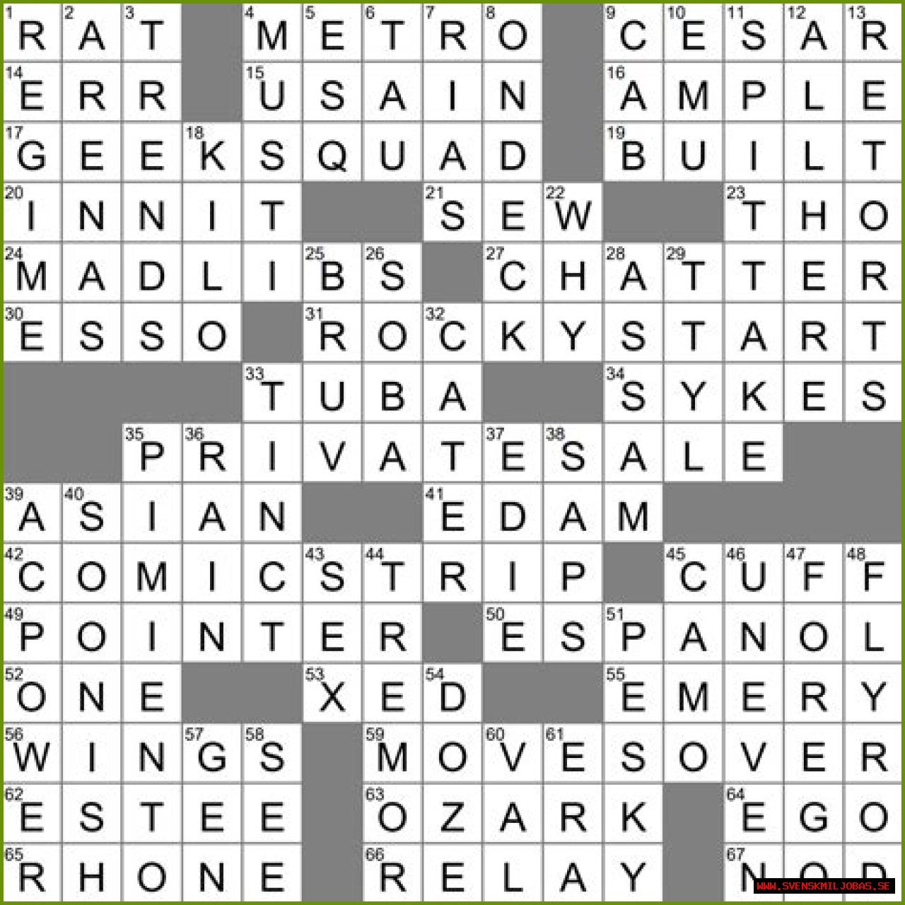 LA Times Bit of pique 4 letters Crossword Clue