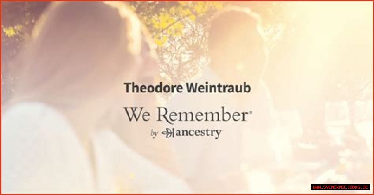 Theodore Weintraub Parents: Father Dr. Philip J. Weintraub And Mother