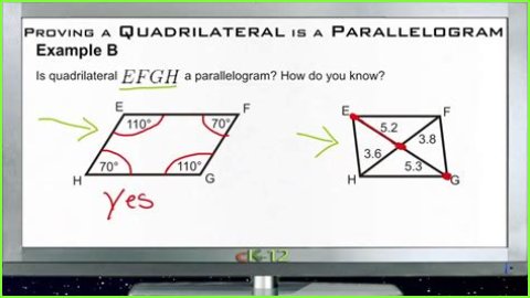 What are the 6 ways to prove a quadrilateral is a parallelogram?